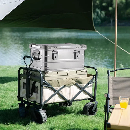 30-80L Aluminum Alloy Large Capacity Storage Box for Outdoor Adventures