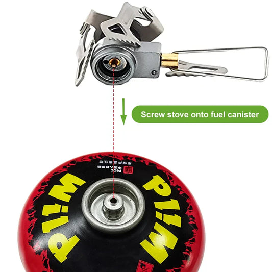 BRS Outdoor Gas Stove – Ultralight Titanium Camping Burner for Adventurers