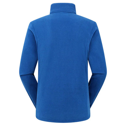 Soft Polar Fleece Jacket – Lightweight Full Zip Coat for Outdoor Recreation