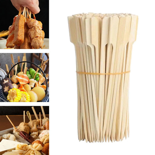 Bamboo Skewers BBQ Utensil – Essential Cookware Tools for Every Kitchen