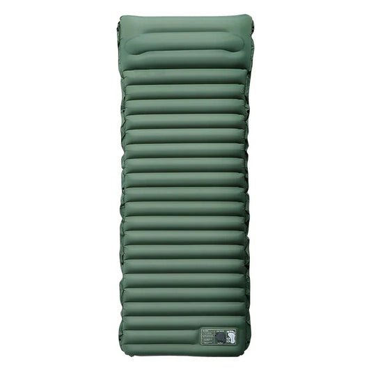10cm Self-Inflating Sleeping Mat with Foot Pump & Pillow – Ultralight Camping Essential