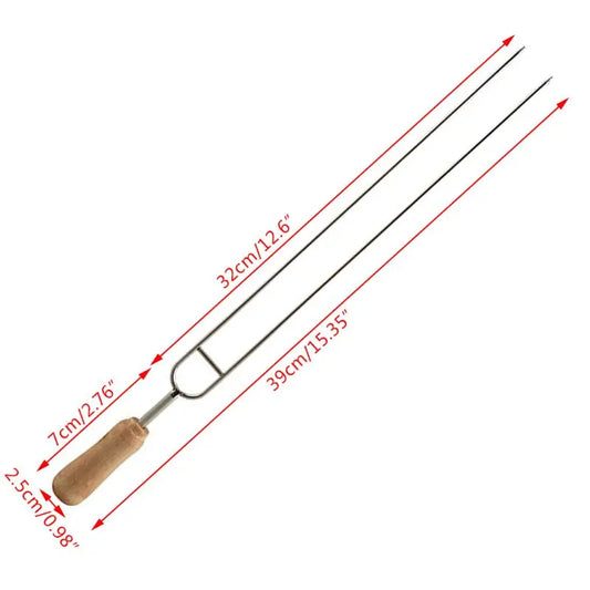 Stainless Steel U-Shaped BBQ Skewers – Perfect for Grilling Enthusiasts