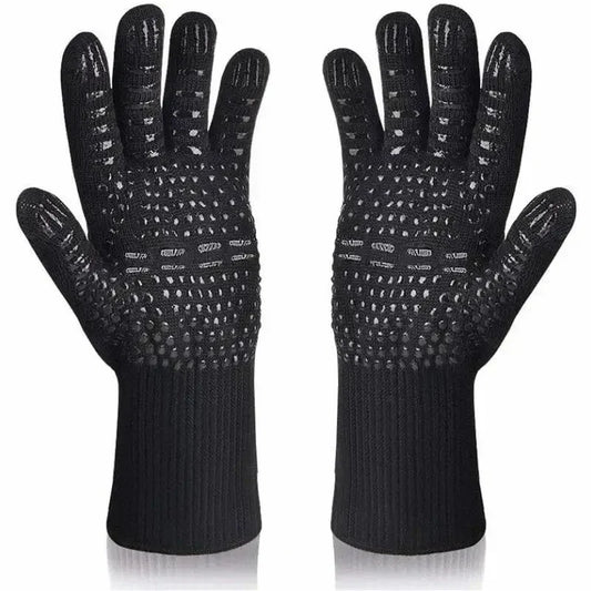 1472°F Heat Resistant Oven Mitts – Silicone BBQ &amp; Grilling Gloves