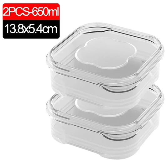 1/10PC Small Food Preservation Boxes – Transparent Kitchen Storage Solution